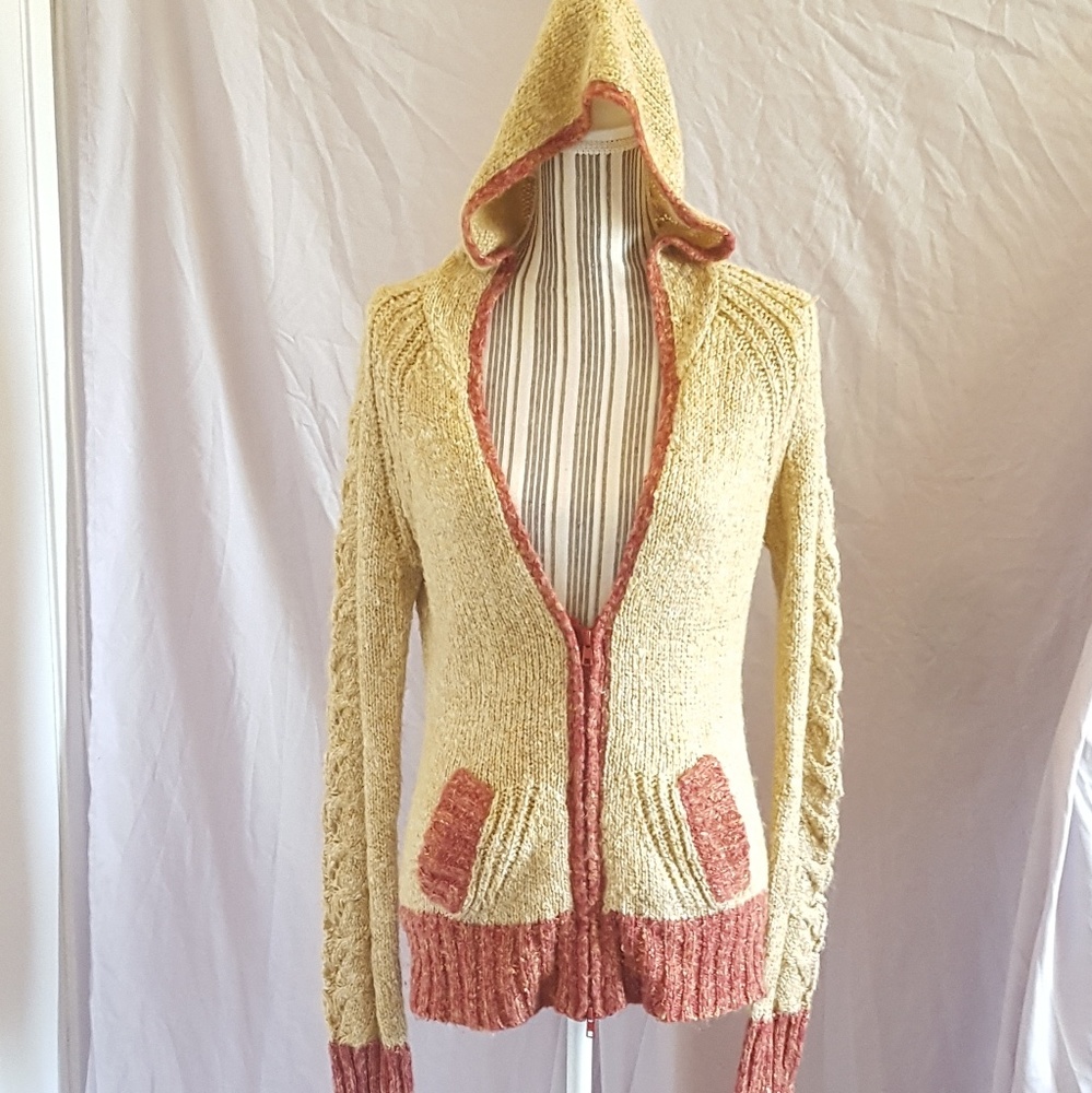 Yellow and red sweater